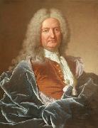 Portrait de Jean-Francois de La Porte (1675-1745), seigneur de Meslay, fermier general, Hyacinthe Rigaud